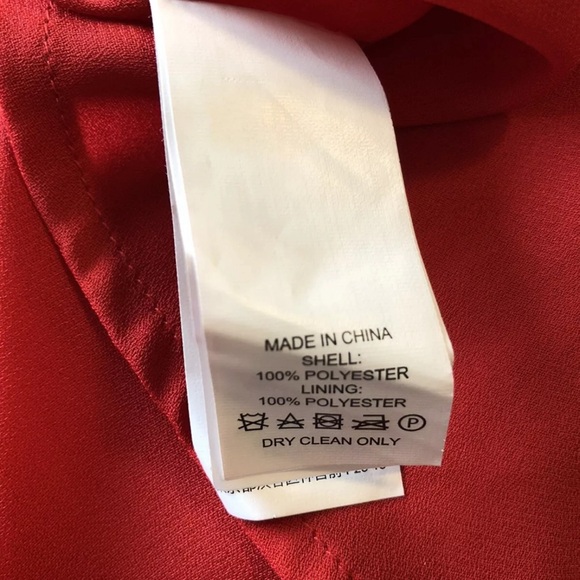 NWT KATE SPADE Persimmon Grove Red Orange Pleated Popover Cape Fit Flare Dress - Picture 10 of 16